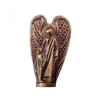Handschmeichler Engel mit Kind (Bronze 6cm)